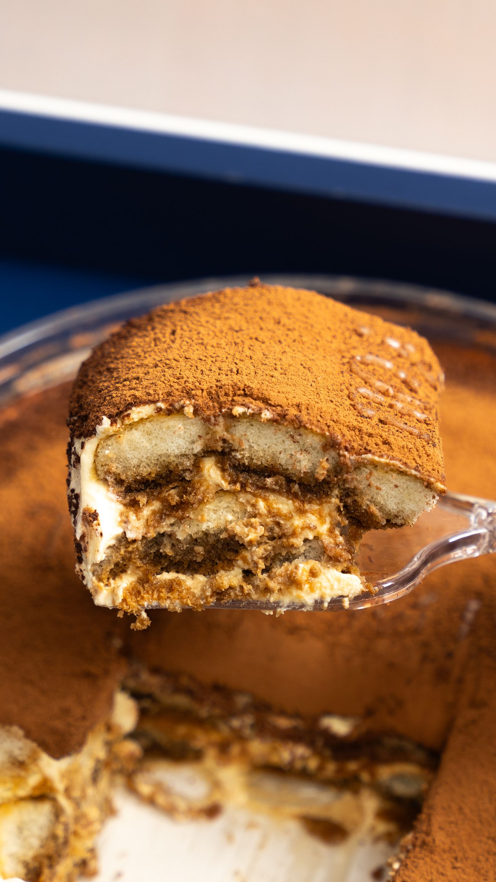 Tiramisu de la nonna, cacao et cuillère