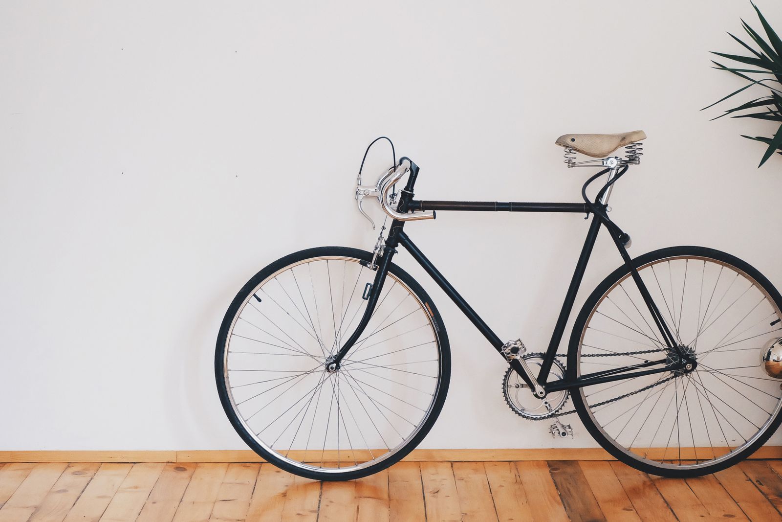 Un des vélos du domaine, prêt à partir sur les chemins