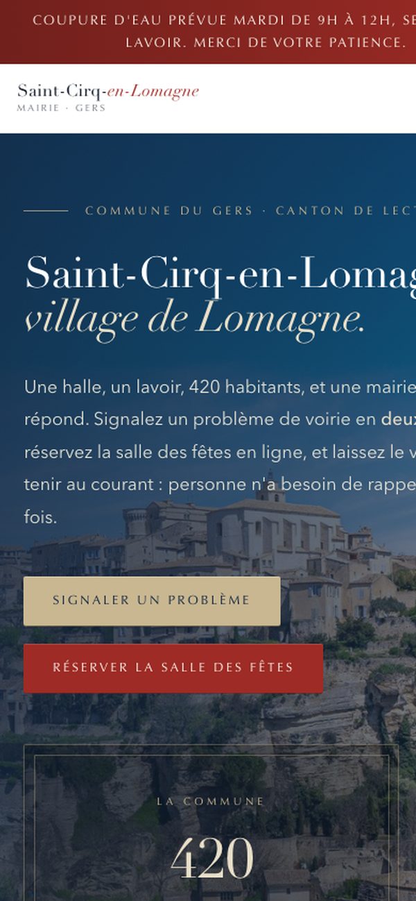 Version mobile de la démonstration Saint-Cirq-en-Lomagne