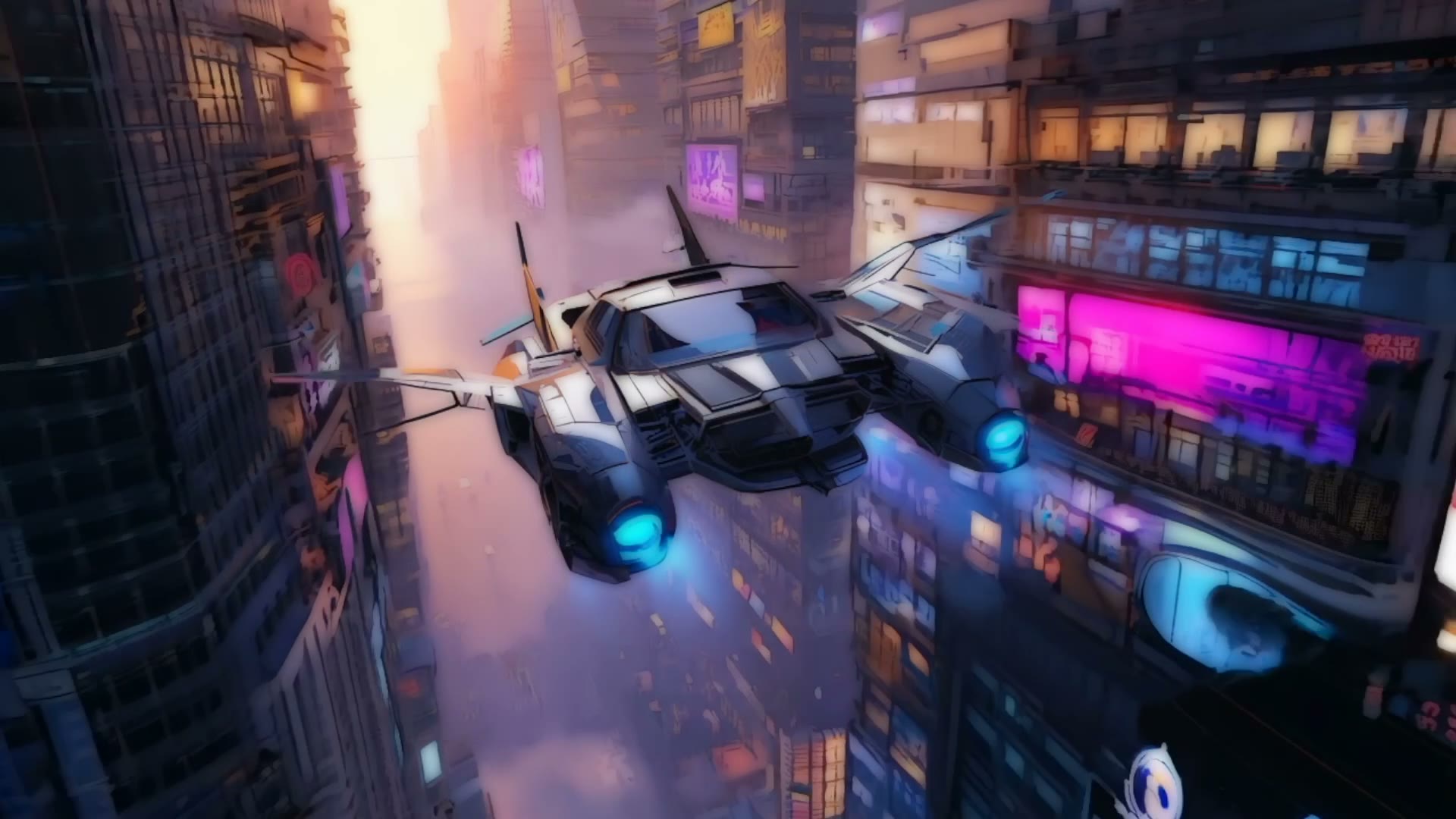 Affiche du clip créatif Cyberpunk