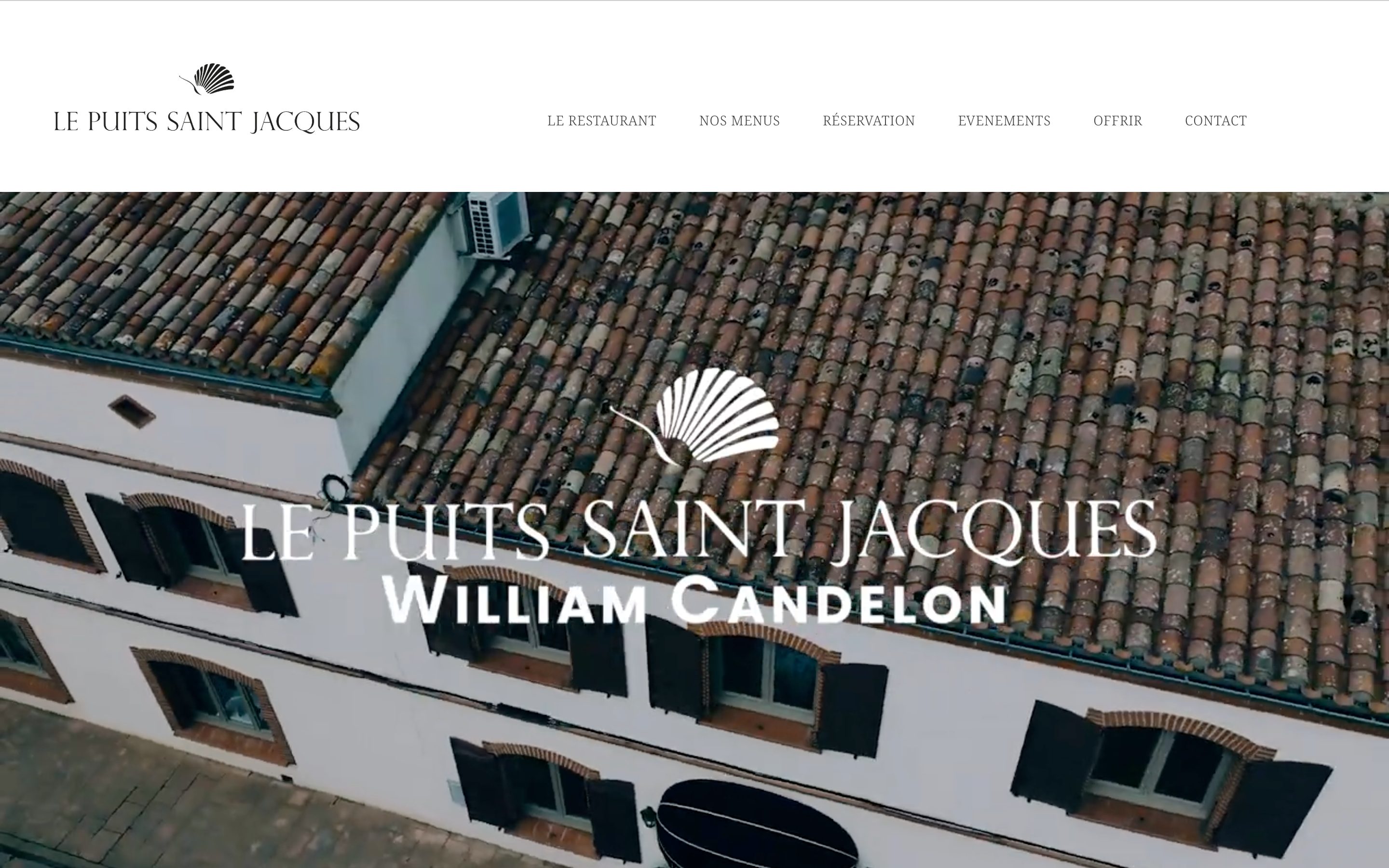 Capture du site Le Puits, restaurant